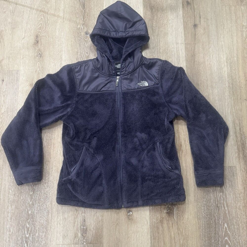 The North Face Sherpa Hoodie Womens Medium Purple Polyester Long Sleeve Full Zip